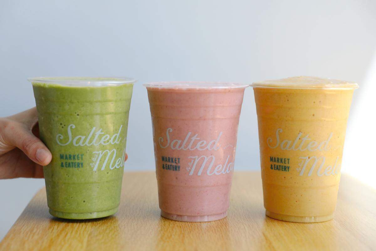 Salted Melon sells smoothies, along with coffee and tea, and other beverages.