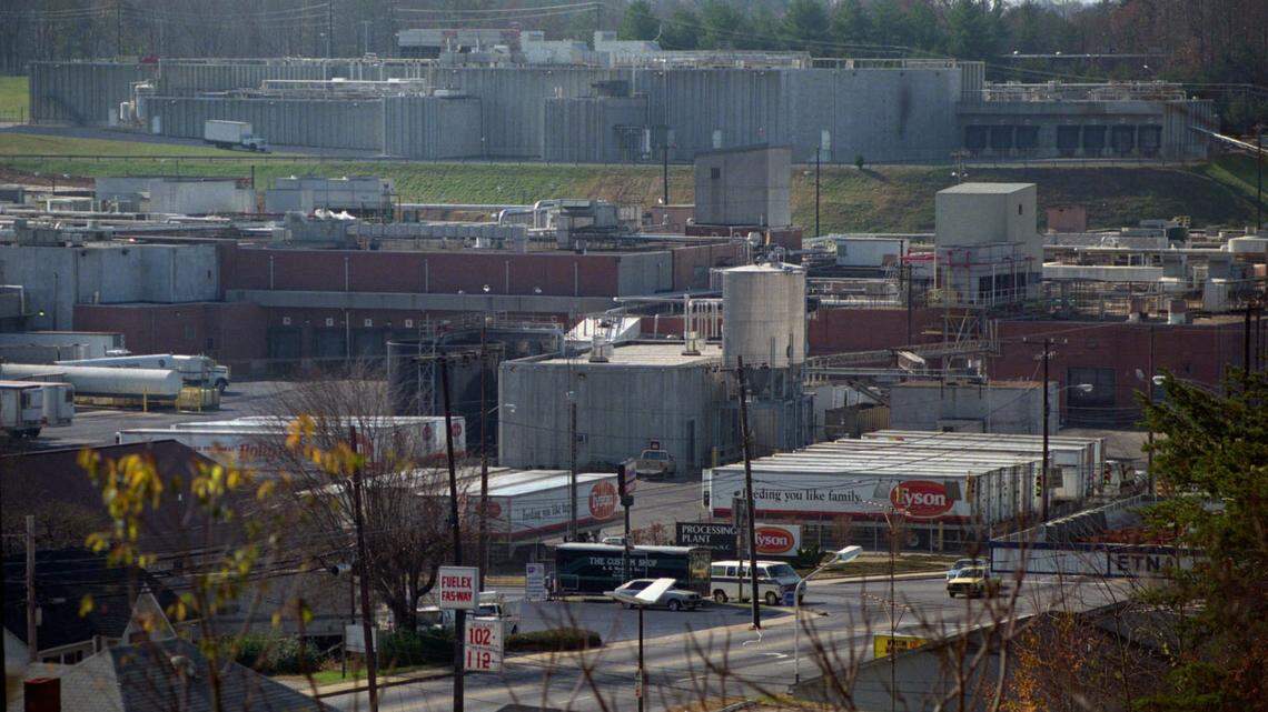 Tyson’s chicken plant in Wilkesboro, N.C.
