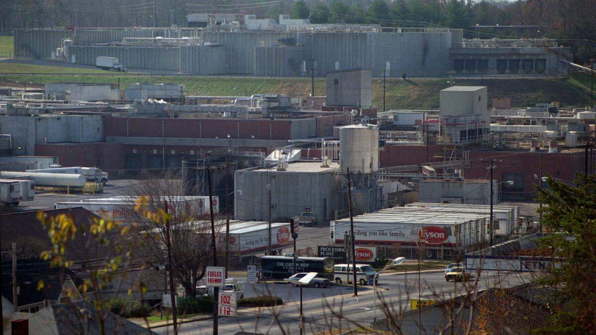 Tyson’s chicken plant in Wilkesboro, N.C.