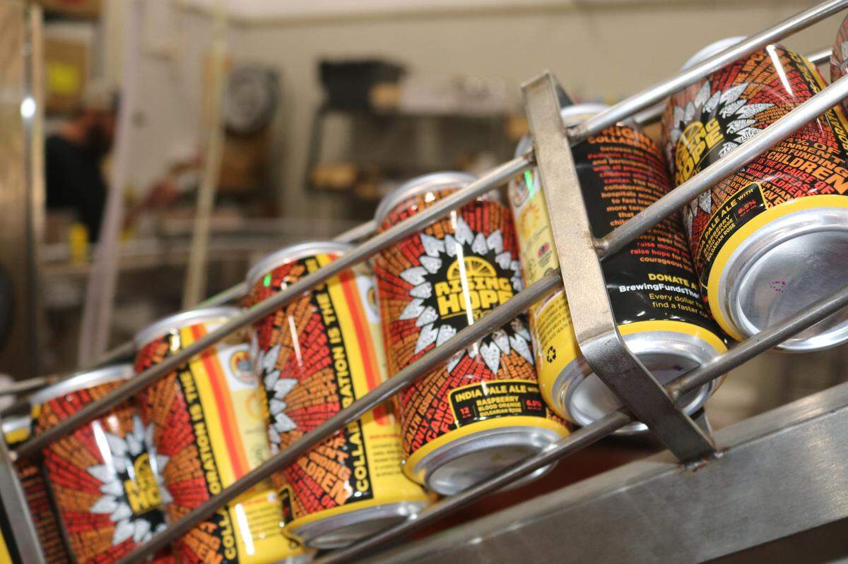 The Rising Hope IPA can release at Sycamore Brewing is Oct. 2.