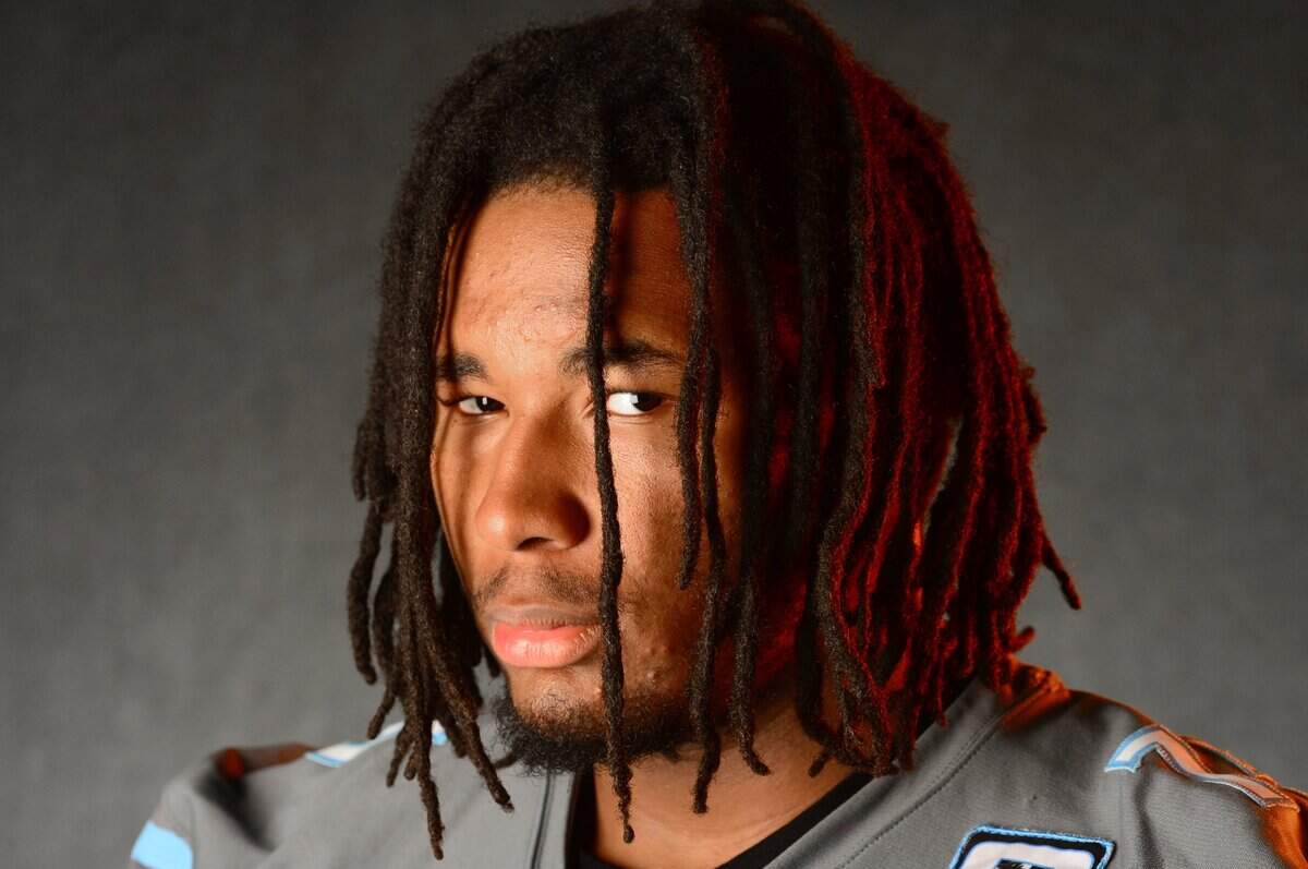 Hough Huskies offensive lineman Jarvis Potts on Tuesday, December 9, 2025.