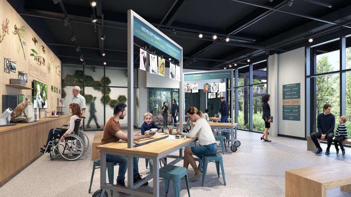 The new Discover Place Nature museum in Charlotte will include a naturalist lab for education.