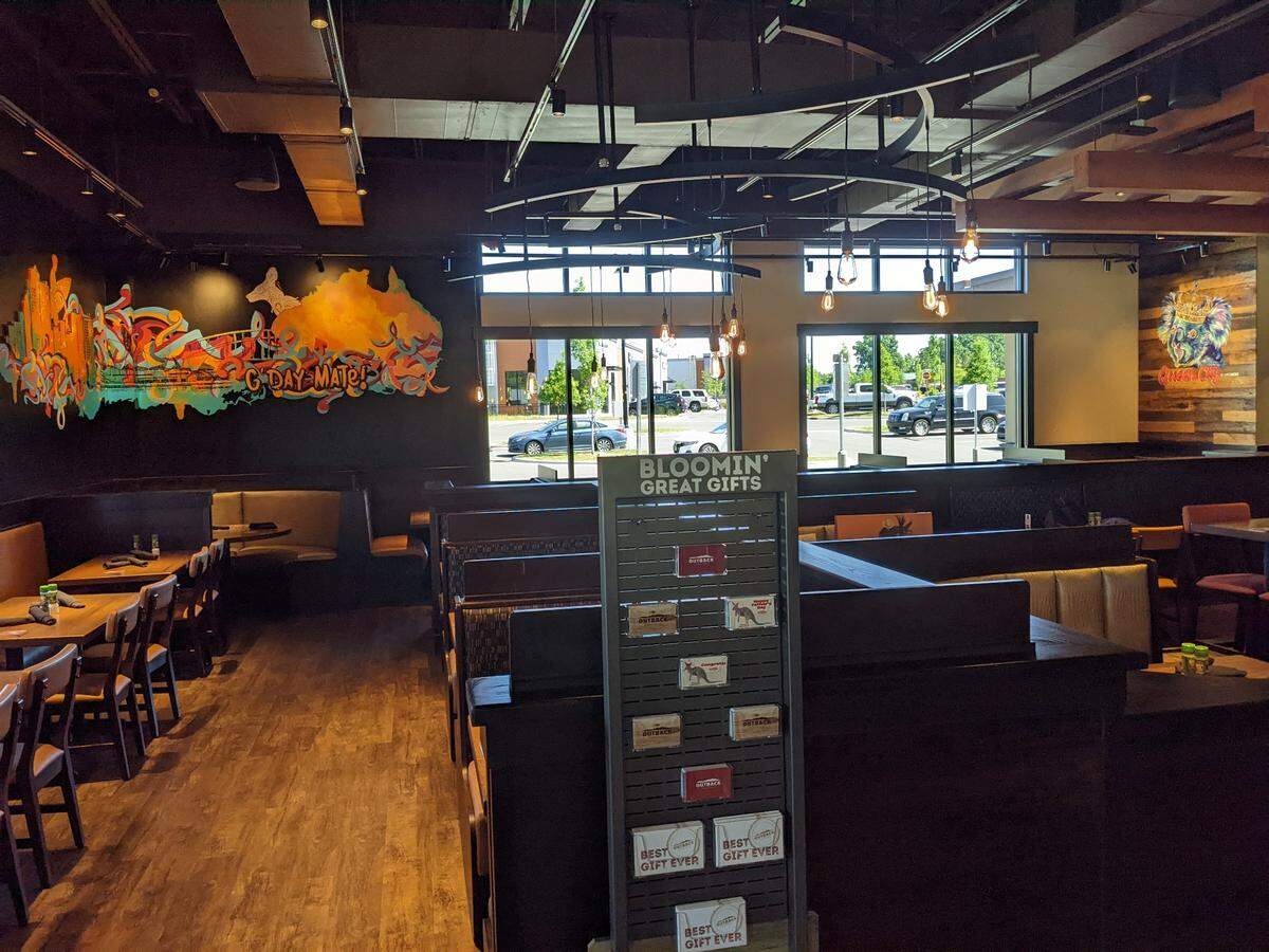 The recently opened&nbsp;Outback Steakhouse&nbsp;at 2128 Freeman Park Drive in Steele Creek is one of only three stores in the country with the “Next Gen Design” that includes a contemporary design with an open floor plan, more natural light and “edgy” art.