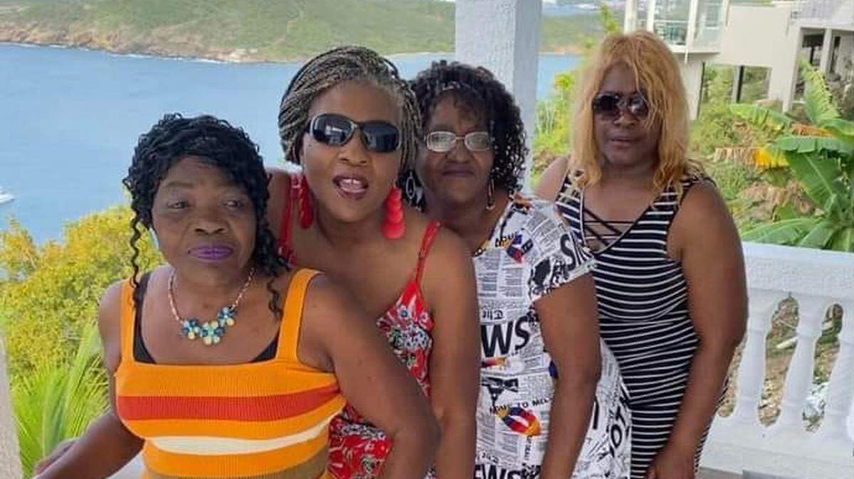 (From left) Pattie Harbinson on vacation about two years ago in the U.S. Virgin Islands with her sisters Virginia Littlejohn, Emmy Huch, and Georgia Anna.