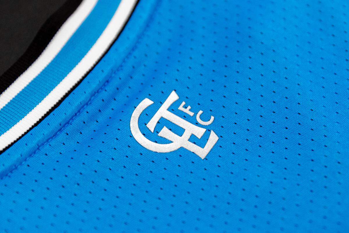 A detail of Charlotte FC’s inaugural Major League Soccer jersey that players will wear in 2022-23. The kits were revealed on Dec. 9 in Camp North End in Charlotte, N.C.