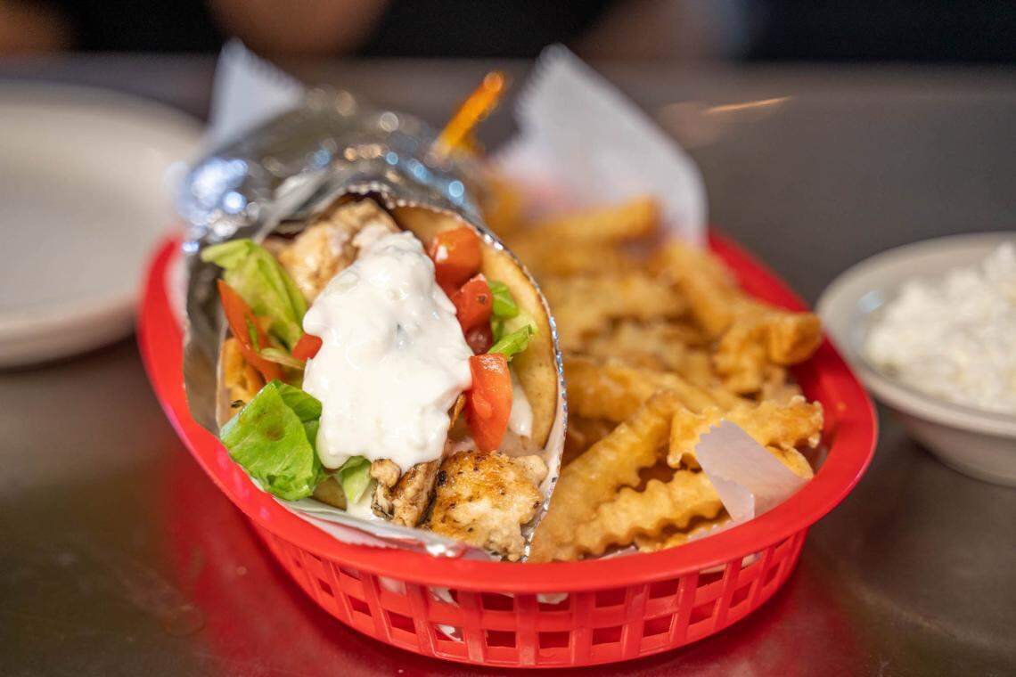 The gyro at Carolina Family Restaurant.