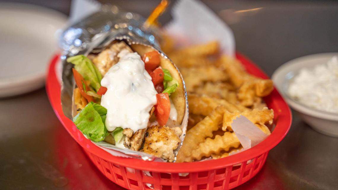The gyro at Carolina Family Restaurant.