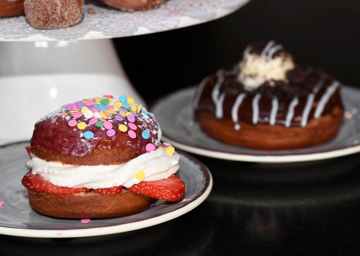 Specialty doughnuts at Fat Cat Burgers + Bake Shop.