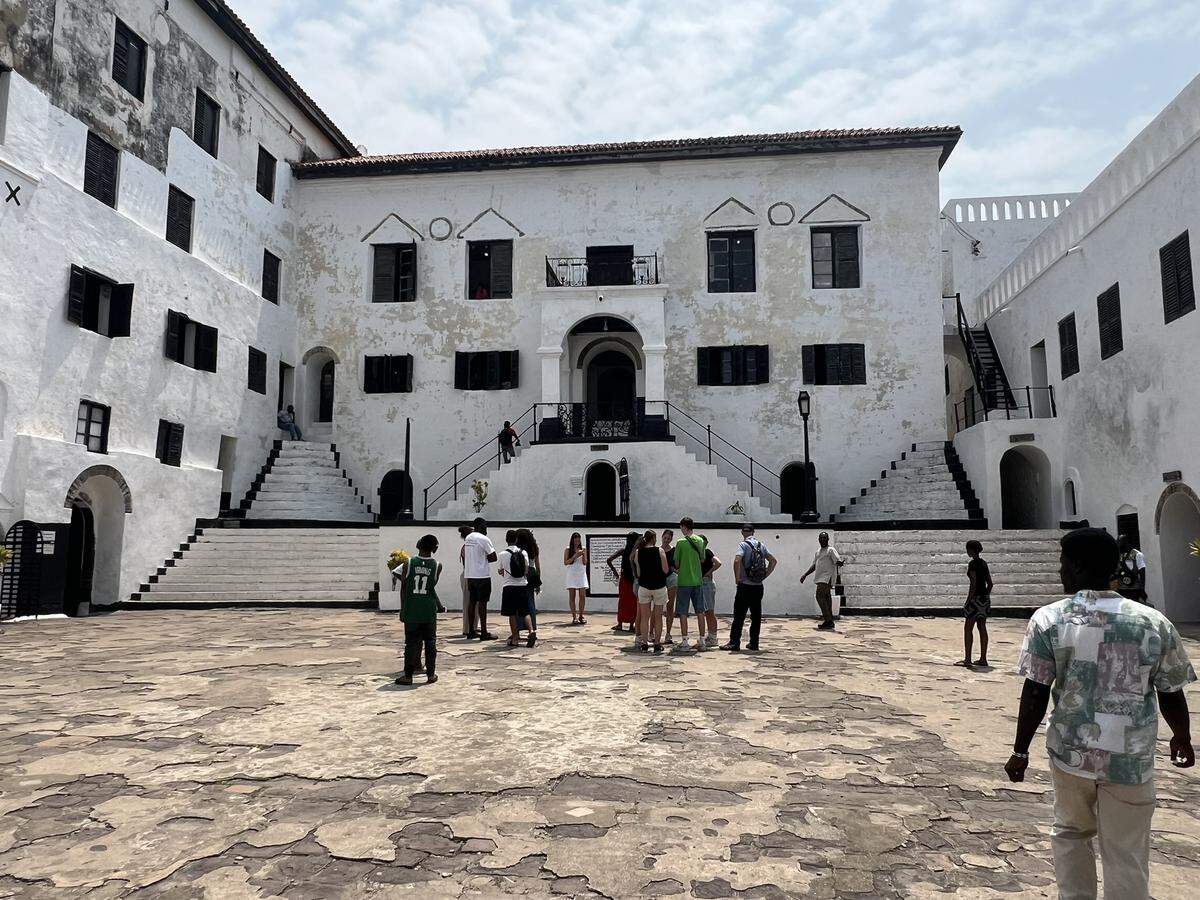Visiting the Cape Coast Castle, a site where enslaved people were imprisoned before the transatlantic journey to the Americas, was a poignant experience for artist Lydia Thompson on her recent trip to Ghana.