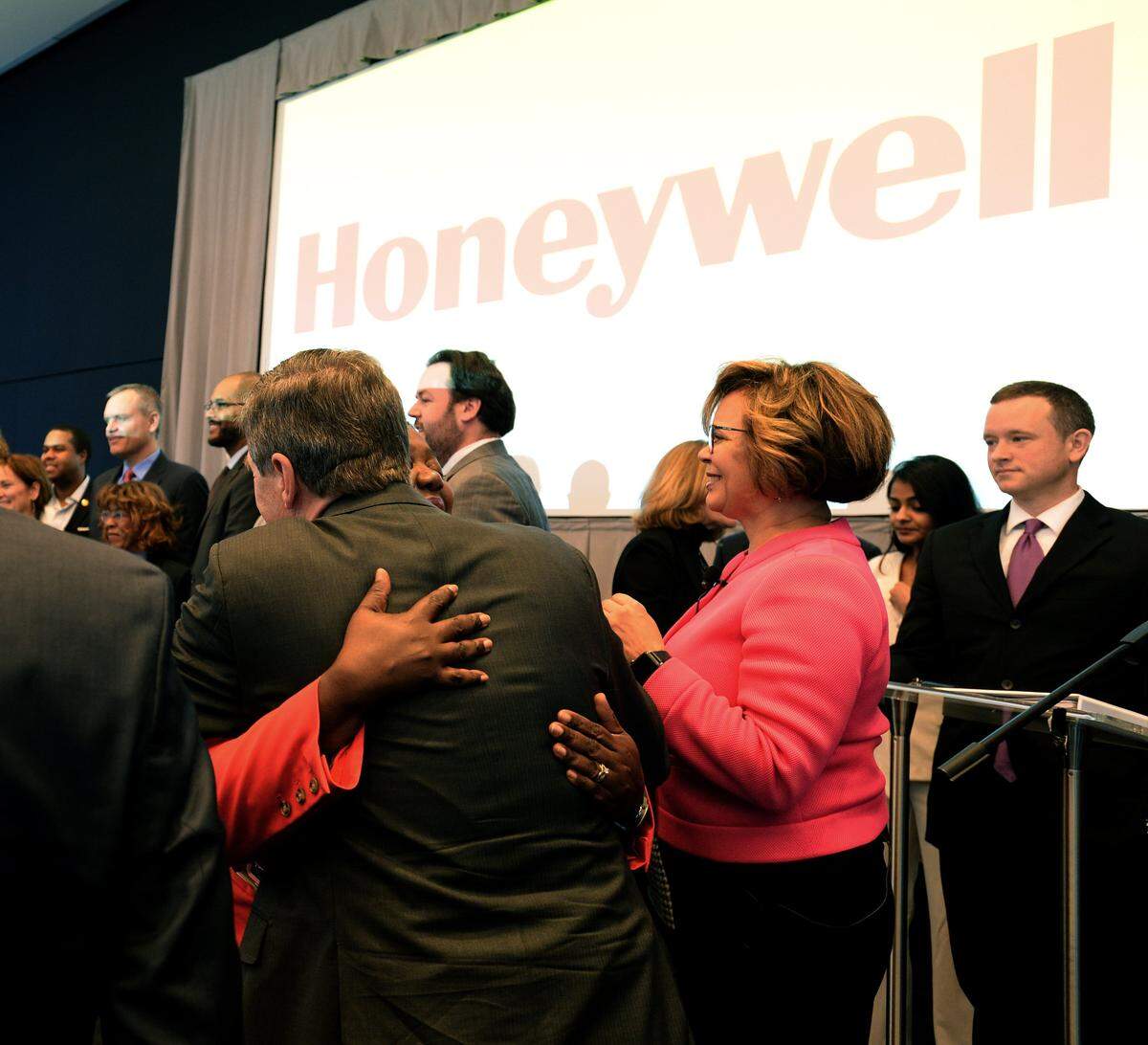 Charlotte Mayor Vi Lyles after an uptown announcement Nov. 30 that Fortune 100 company Honeywell is bringing its headquarters to Charlotte.