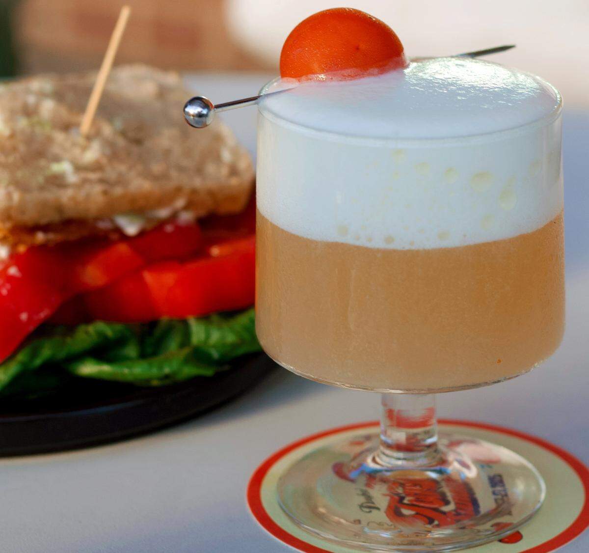 Room Service at Camp North End is offering The Mayo Returns pt.2, a spicy margarita, and Is There Tomato on this??, a BLT, for the Duke’s Hot Tomato Summer challenge.