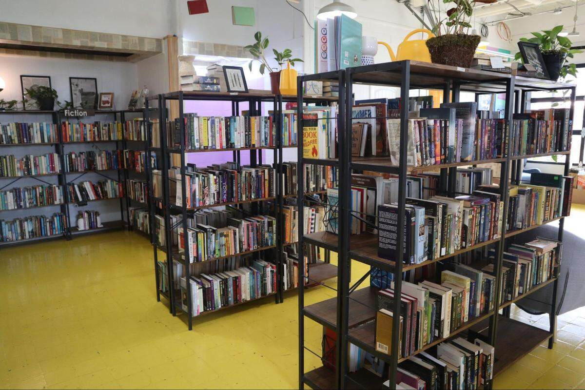 Alyssa Pressler opened That’s Novel Books at Camp North End in 2020.