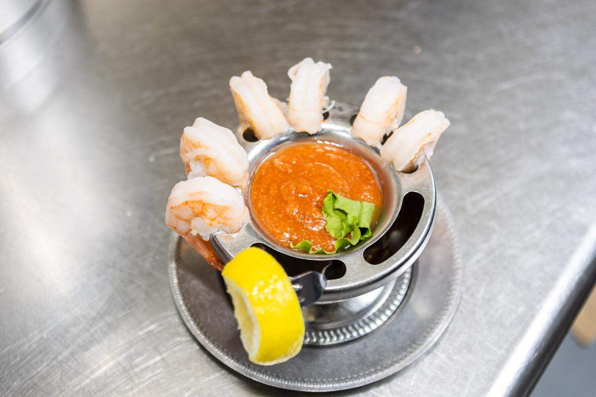 Shrimp cocktail at Beef ‘N Bottle.