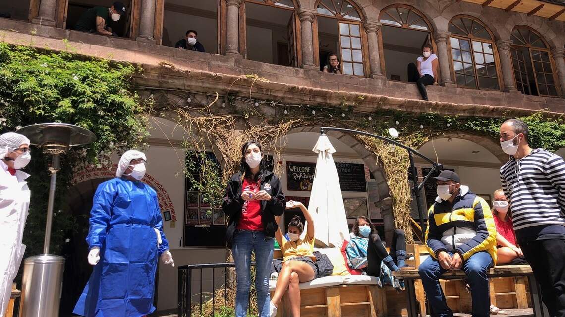 He’s stuck, possibly for months, at a Peruvian hostel gripped by  coronavirus fears