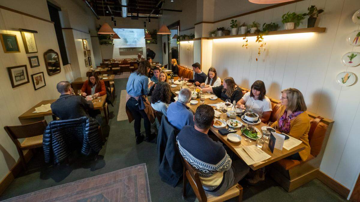 The menu at Restaurant Constance changes with the seasons and is dependent on offerings from local farmers.