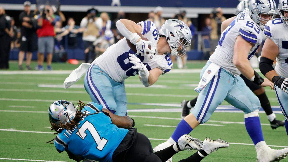 What Panthers coach Matt Rhule said about game-changing blown fumble call vs. Cowboys