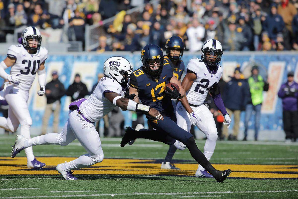 West Virginia wide receiver David Sills V could provide the big-body target the Panthers need in the redzone.