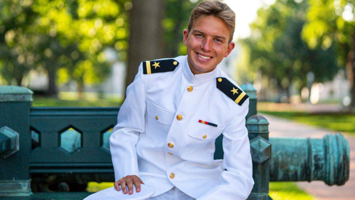 Murphy Smith, photographed to commemorate his graduation from the U.S. Naval Academy in Annapolis, Maryland, in the summer of 2025.