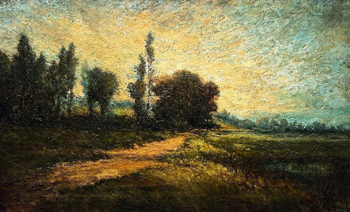 Ralph Albert Blakelock, “The Afterglow,” oil on canvas.