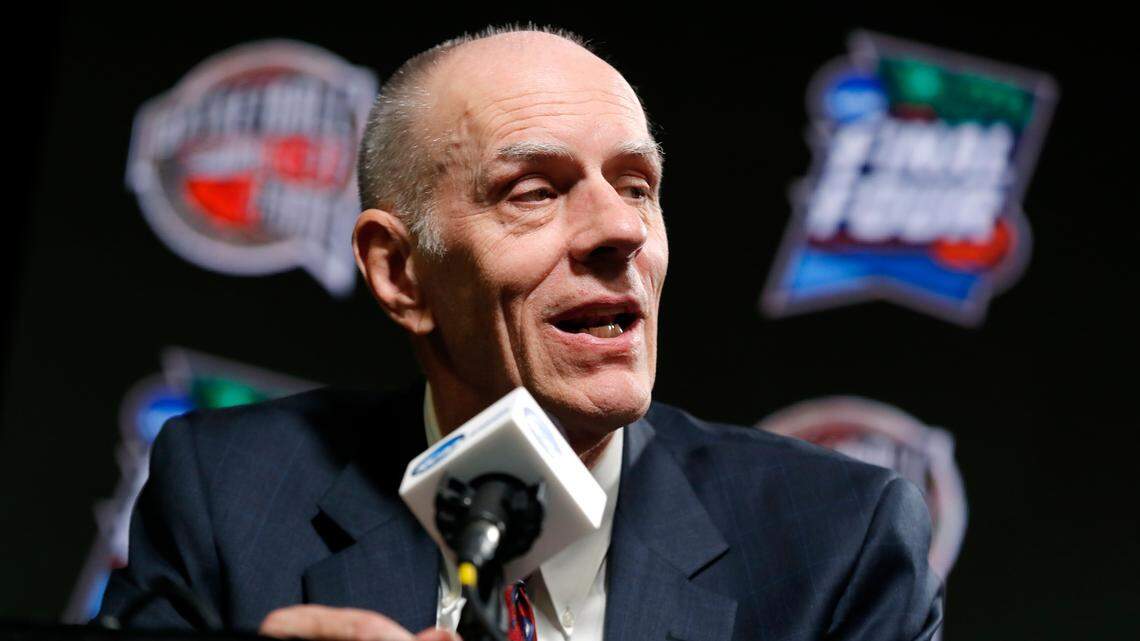 Former NBA player Bobby Jones speaks during a news conference after being named a member of the Naismith Memorial Basketball Hall of Fame class of 2019, Saturday, April 6, 2019, in Minneapolis. (AP Photo/Charlie Neibergall)