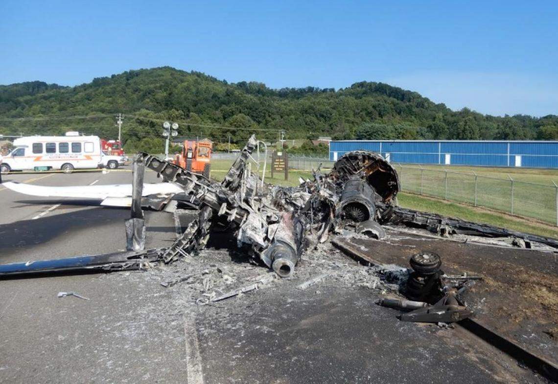 The Cessna 680 business jet in which Dale Earnhardt Jr. and his family were passengers bounced twice as pilots tried to land it at Elizabethton Municipal Airport on Aug. 15, 2019.