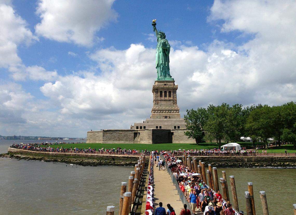 Give us your tired, your poor, your huddled masses from Charlotte because New York City is one of the top domestic destinations from CLT.