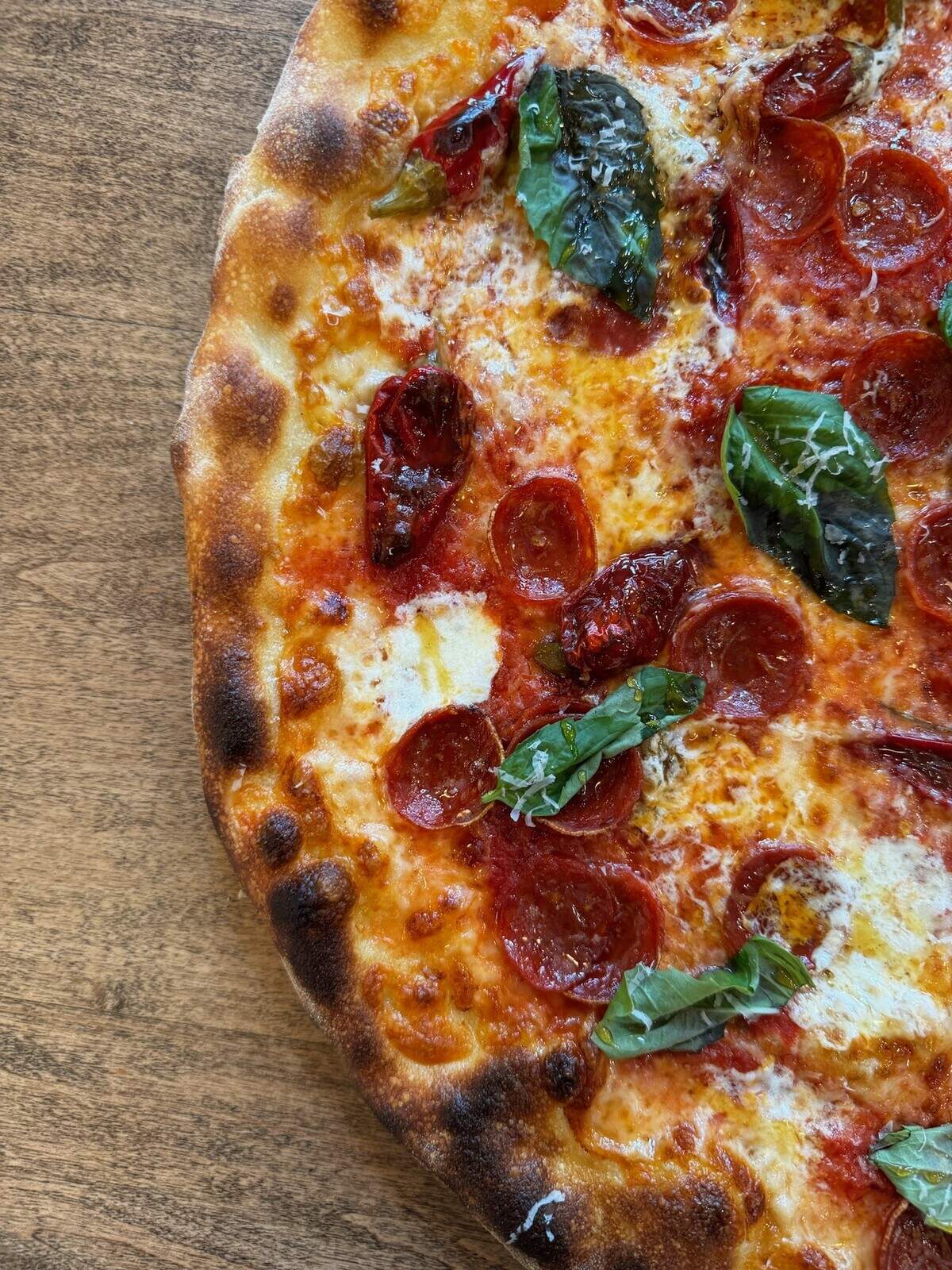 Hornet pizza with Calabrian peppers at Finale Pizza in south Charlotte.