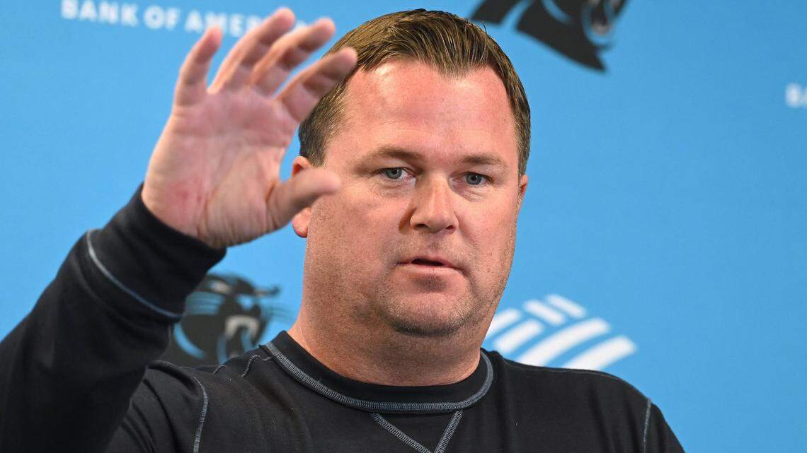 Panthers GM Scott Fitterer dishes on trade for top draft pick, rookie QBs and free agency