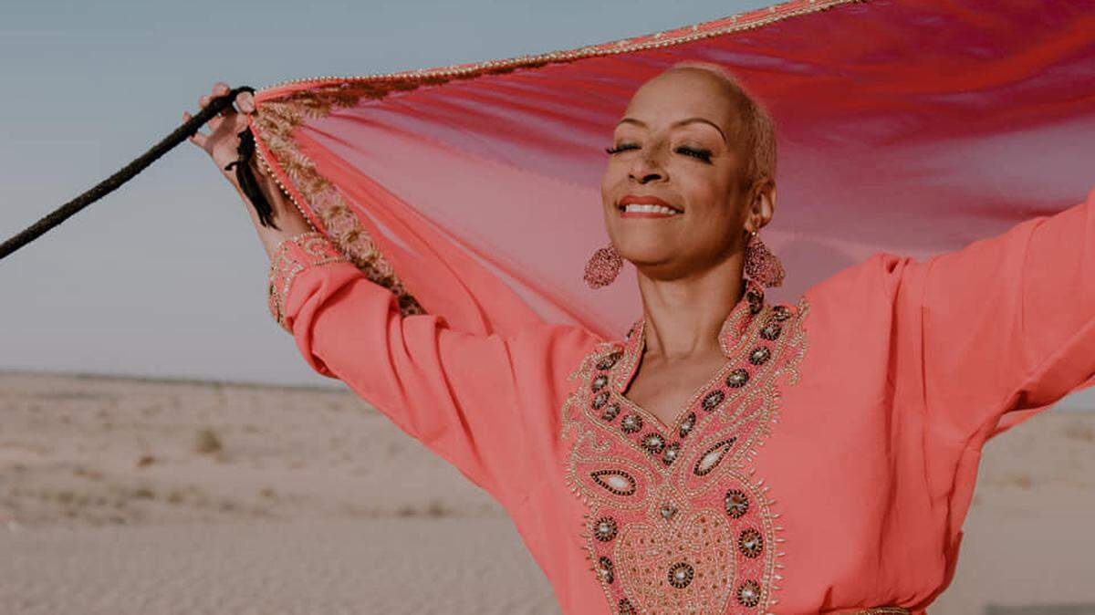 “She took the perspective that she was given this as a vehicle for her to really get the word out, and for her to be a role model for others,” Kevin Calhoun says of his wife Dawn, shown here in a photo taken in 2018 in Dubai. “(Her aim) was to find some positive way of dealing with it. She was like, ‘I’ll just do this so that I can be an inspiration to others, and to help other women get breast cancer screenings, and to not give up, and to keep fighting.’ So that was really how she chose to deal with her disease.”