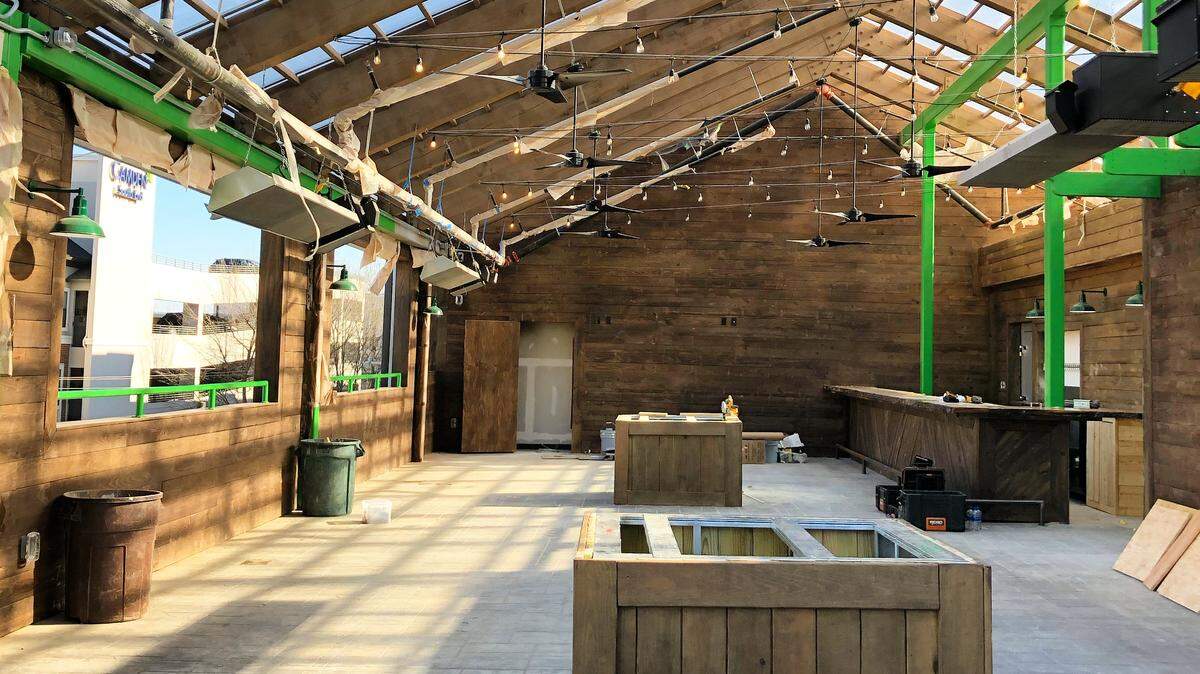 Charlotte Beer Garden will be 3 stories with four bars, including a rooftop bar.