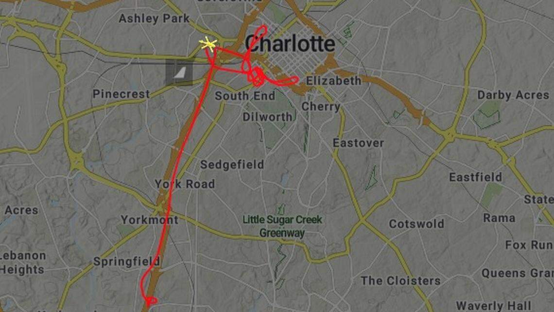 A final day of flying: hovering over uptown, South End and a deadly path along I-77