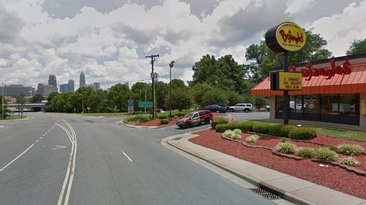 Algia Clark, 27, was convicted of fatally shooting another man near this Bojangles in west Charlotte in 2019.