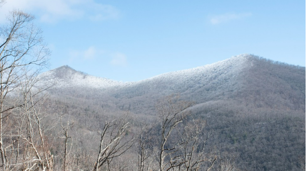 Temperatures in the North Carolina mountains are falling to single-digit lows, including areas along the northern part of the Blue Ridge Parkway.