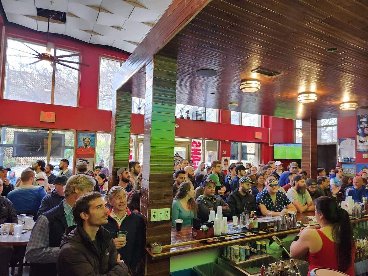 You can grab a craft cocktail at Elizabeth Parlour Room at Hooligans FC.