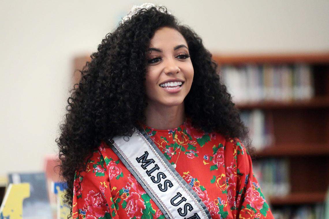 Not long after being crowned Miss USA in 2019, Cheslie Kryst visited with students at Fort Mill (SC) High School, her alma mater.