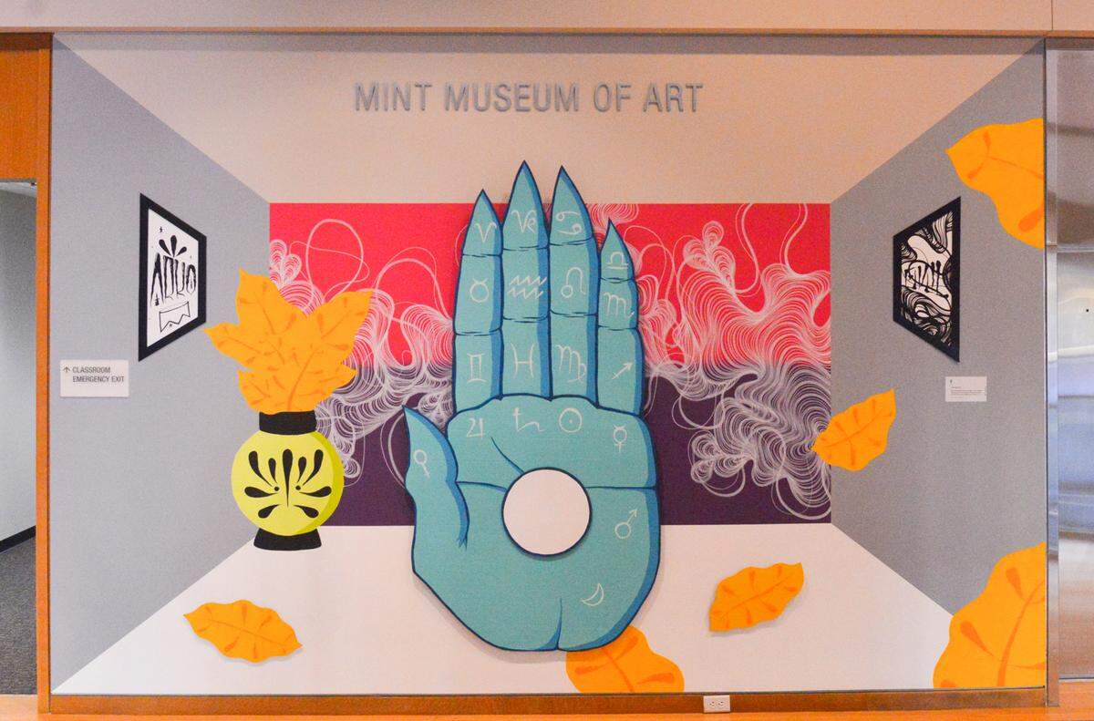 Arko and Owl created this installation at the Mint Museum uptown in 2018 for an event called Constellation CLT Image.