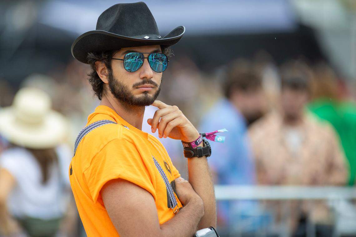 A staff member at Lovin’ Life Music Fest in Charlotte on May 3, 2024.