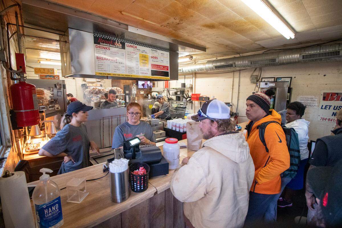 Brooks’ Sandwich House reopened Saturday. The community came out in support.