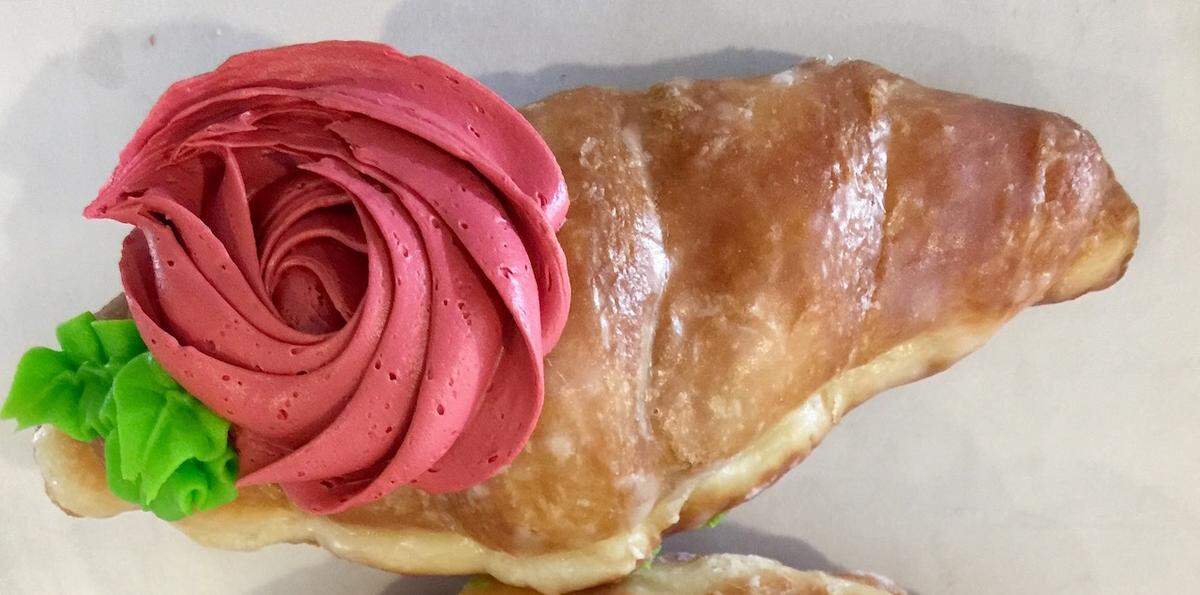 Burney’s offers croissants glazed or filled with up to 12 flavors.