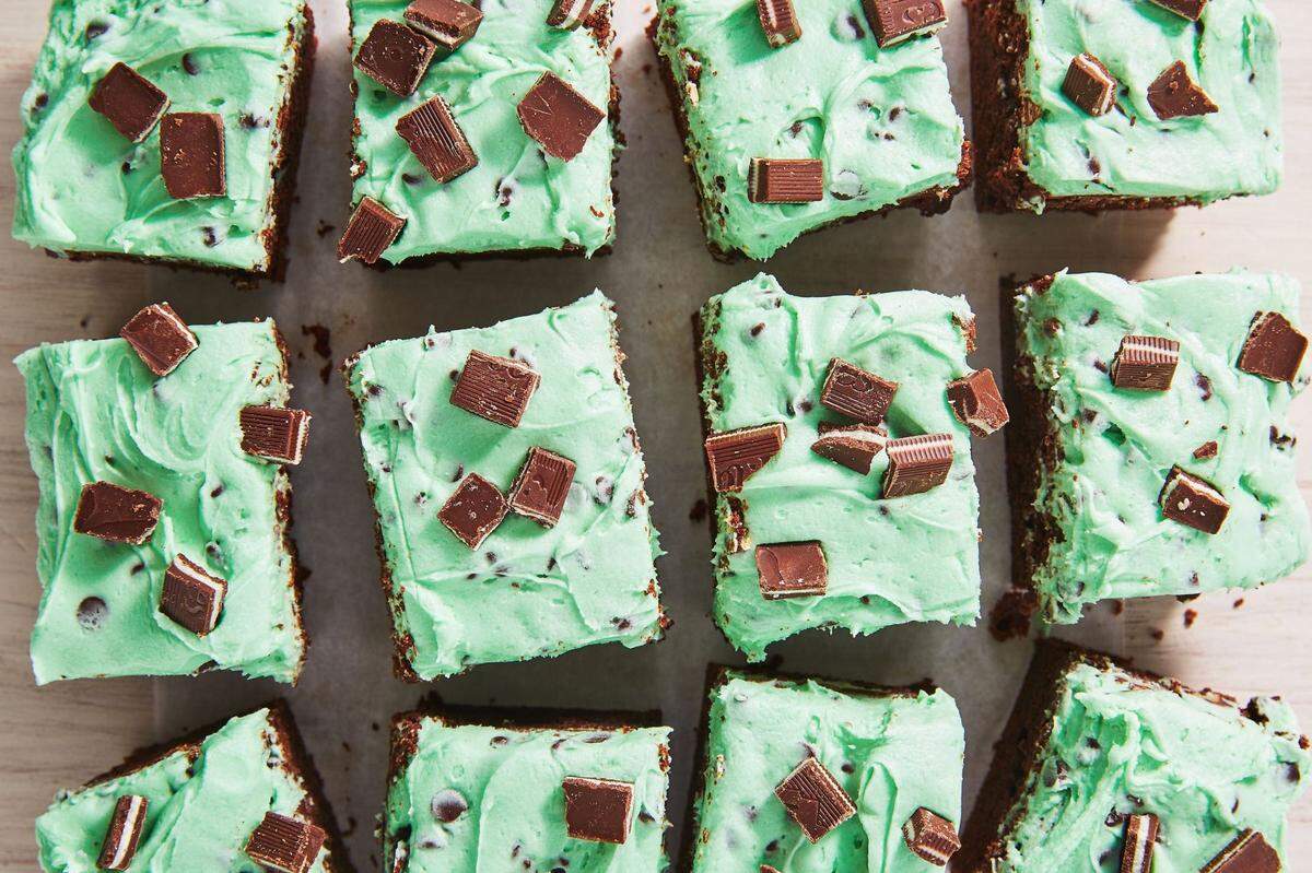 Buy sweet treats like these mint chip brownies at the St. Paddy’s Cake Dessert Market, which will benefit Autism After 18.