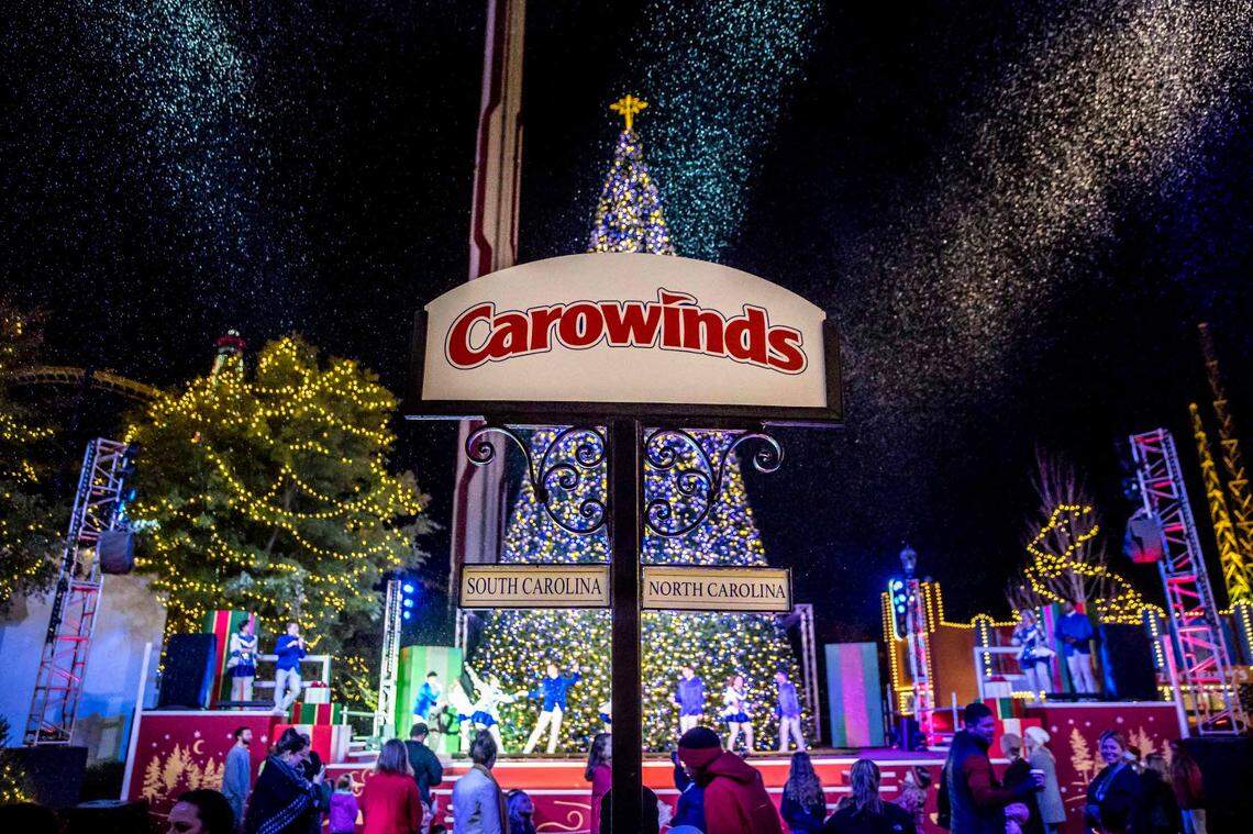 At Carowinds Winterfest, you can stroll throughout the park while enjoying seasonal treats, enjoy a few rides and more.&nbsp;