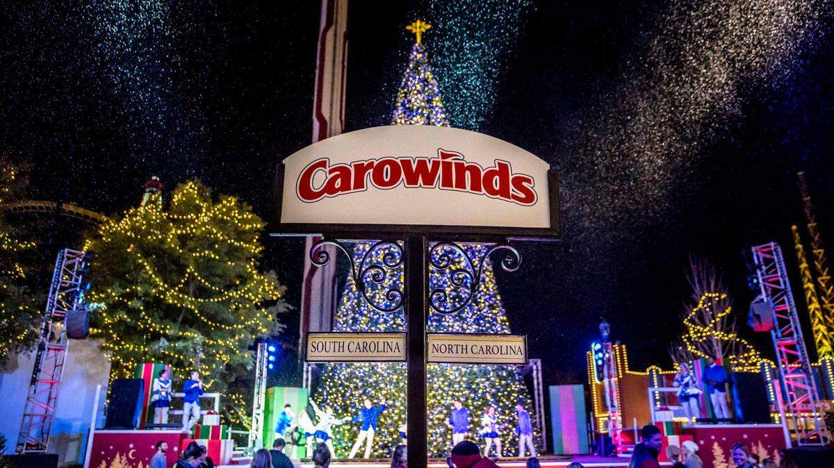 At Carowinds Winterfest, you can stroll throughout the park while enjoying seasonal treats, enjoy a few rides and more. 