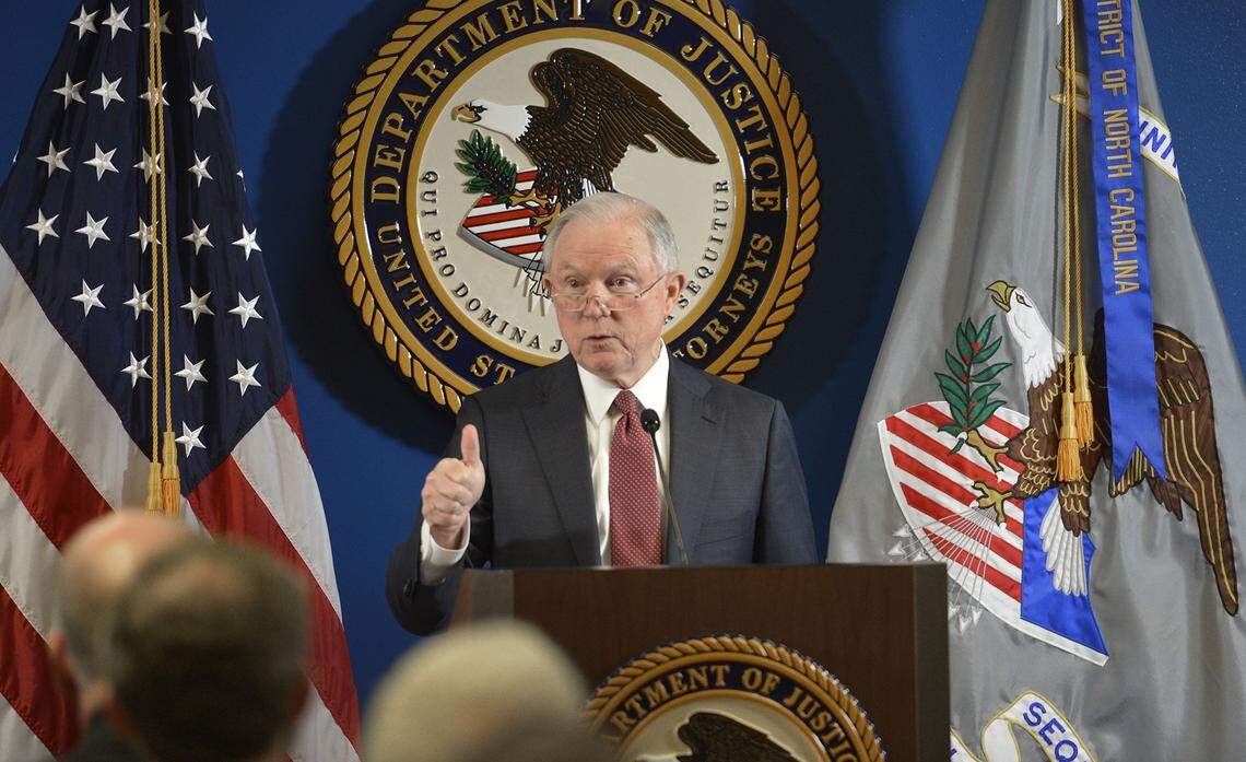 The City of Hamlet canceled its annual Fourth of July celebration in 2017 due to fears of gang violence. In response, Attorney General Jeff Sessions, shown during a December appearance in Charlotte, sent a team of prosecutors to Richmond County to confront violent crime. The Justice Department announced six indictments in late June. Last night, Hamlet had its biggest fireworks display ever.