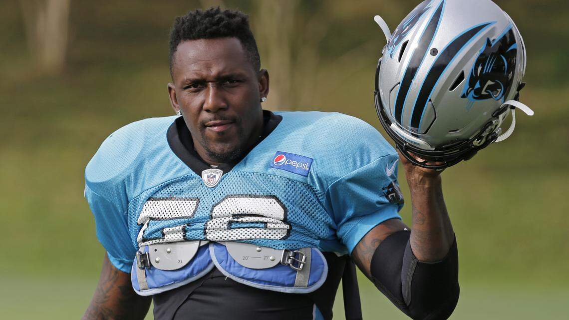 Although the infraction has yet to be announced by the NFL or the team, Carolina Panthers linebacker Thomas Davis (58) announced on Twitter on Friday that he has tested positive for a banned substance.