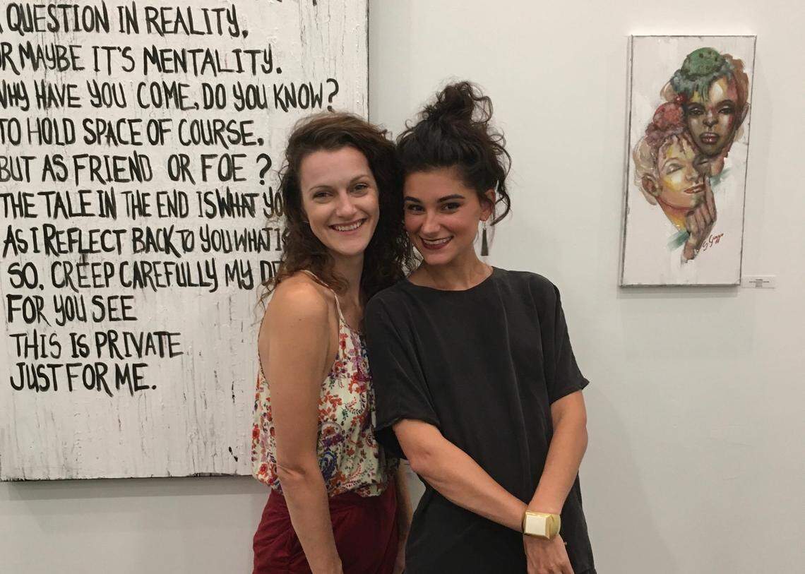 Hannah Fairweather, left, and Sam Guzzie founded Brand the Moth in 2016.