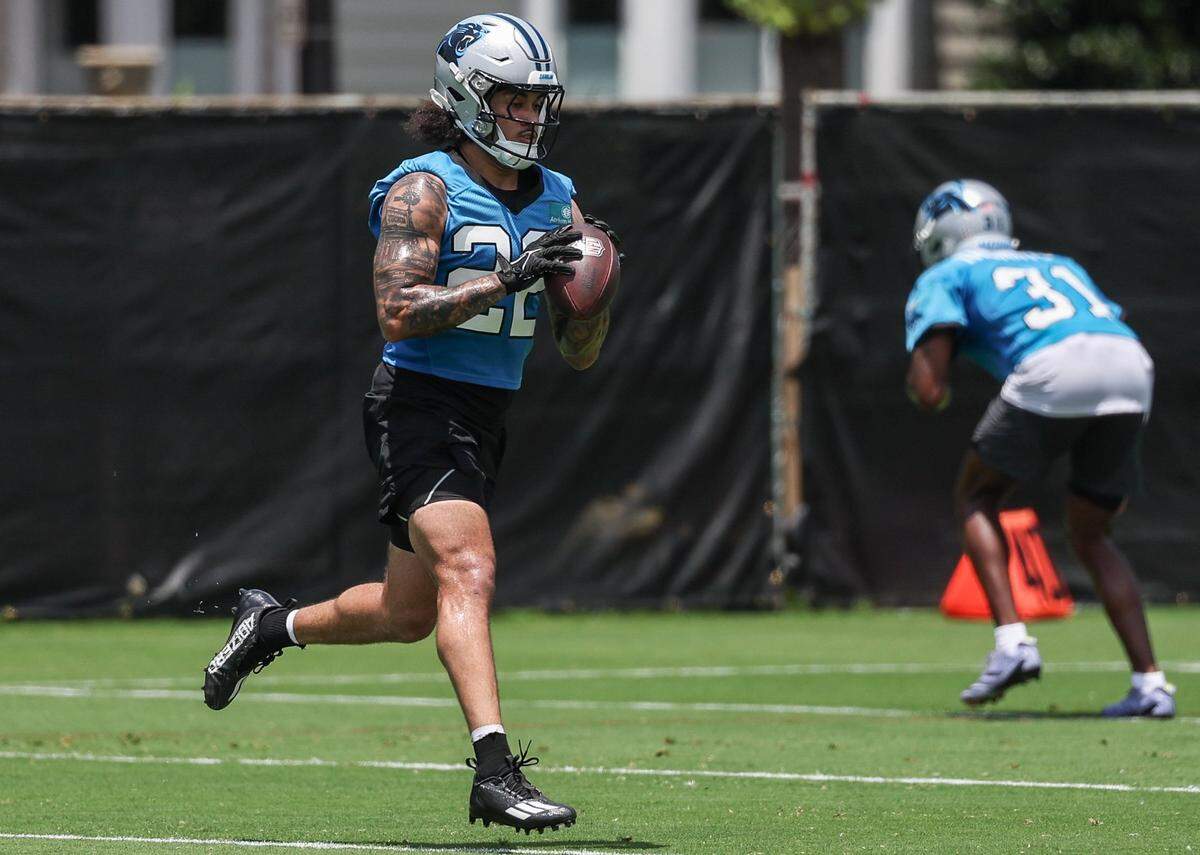 Panthers during the second day of minicamp in Charlotte, NC on Wednesday, June 11, 2025.