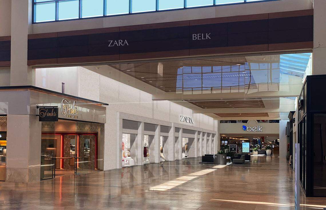 ZARA, trendy Spanish apparel retailer, will debut in North Carolina at SouthPark mall in Charlotte.