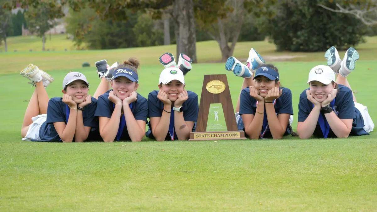 Charlotte Latin’s girls golf team won its first NCISAA state championship.