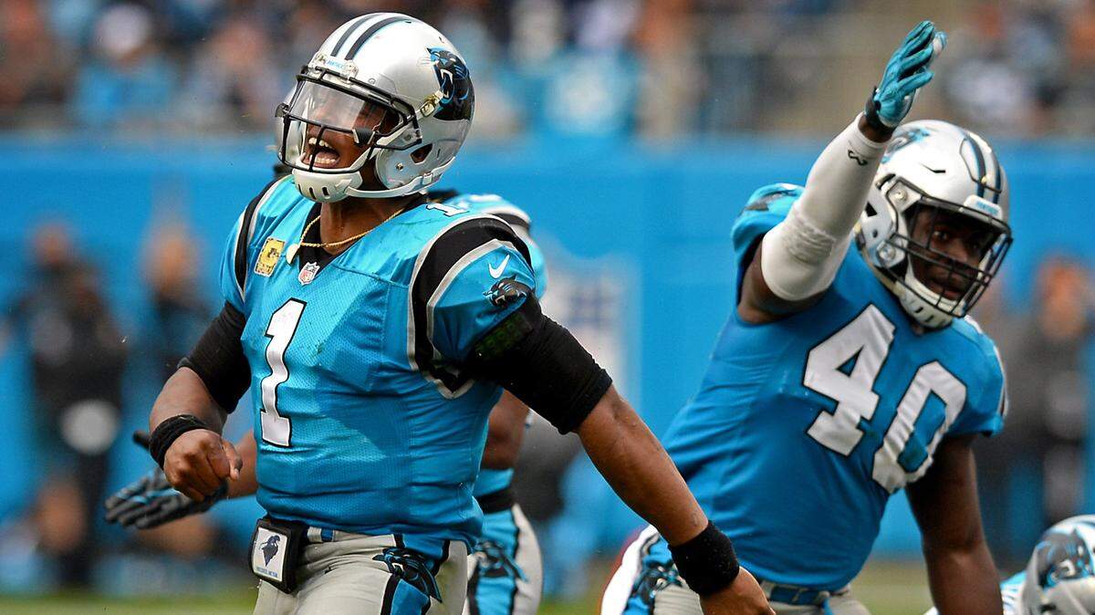 Carolina Panthers fullback Alex Armah (40) primarily was a blocker for Cam Newton (1) his first two seasons with the team, but is excited about an expanded offensive role this year.