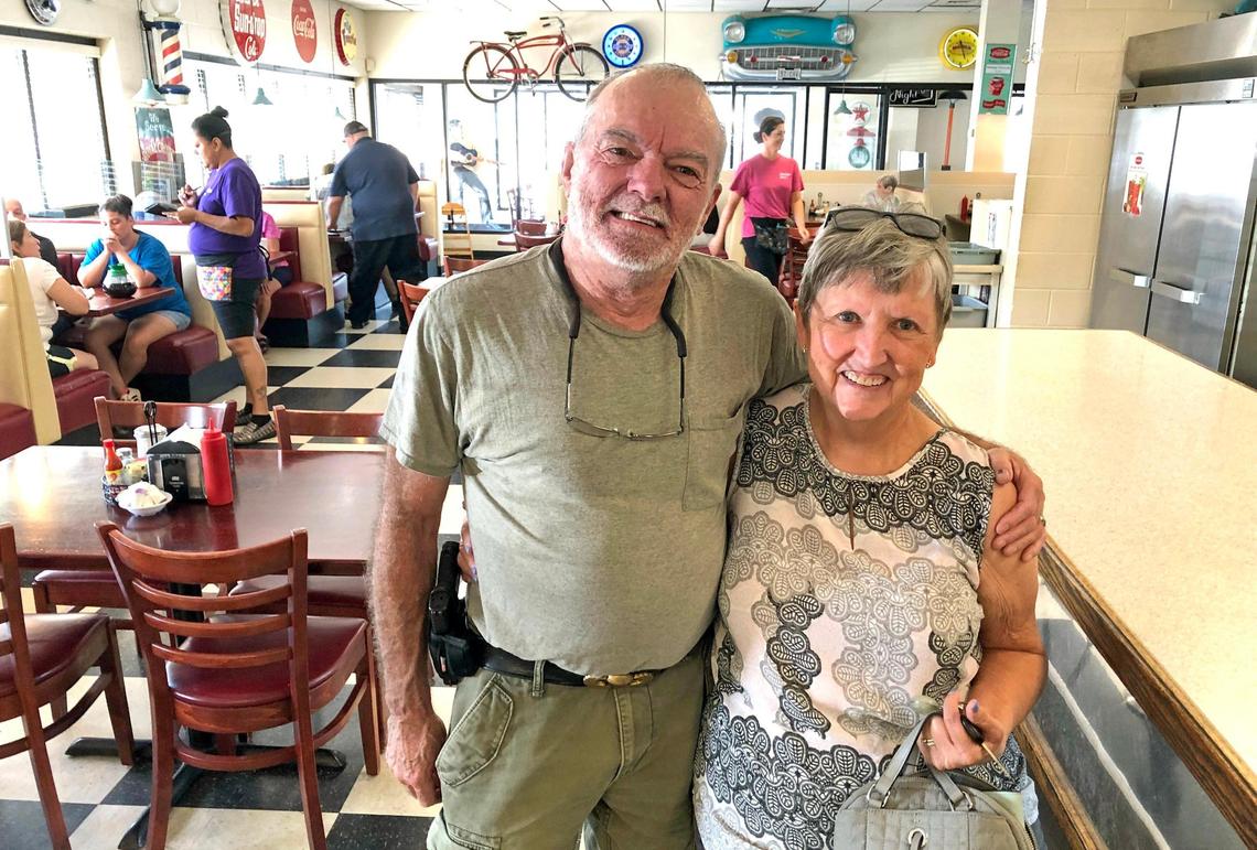 Jerry and Deborah Bradley of Concord are regulars at Punchy’s Diner in Concord, NC. The city has leapfrogged into the Top 10 of North Carolina cities in the latest Census.